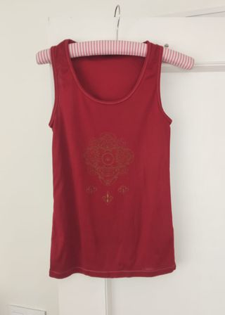 Camiseta Massimo Dutti naranja. Talla S