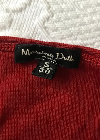 Camiseta Massimo Dutti naranja. Talla S