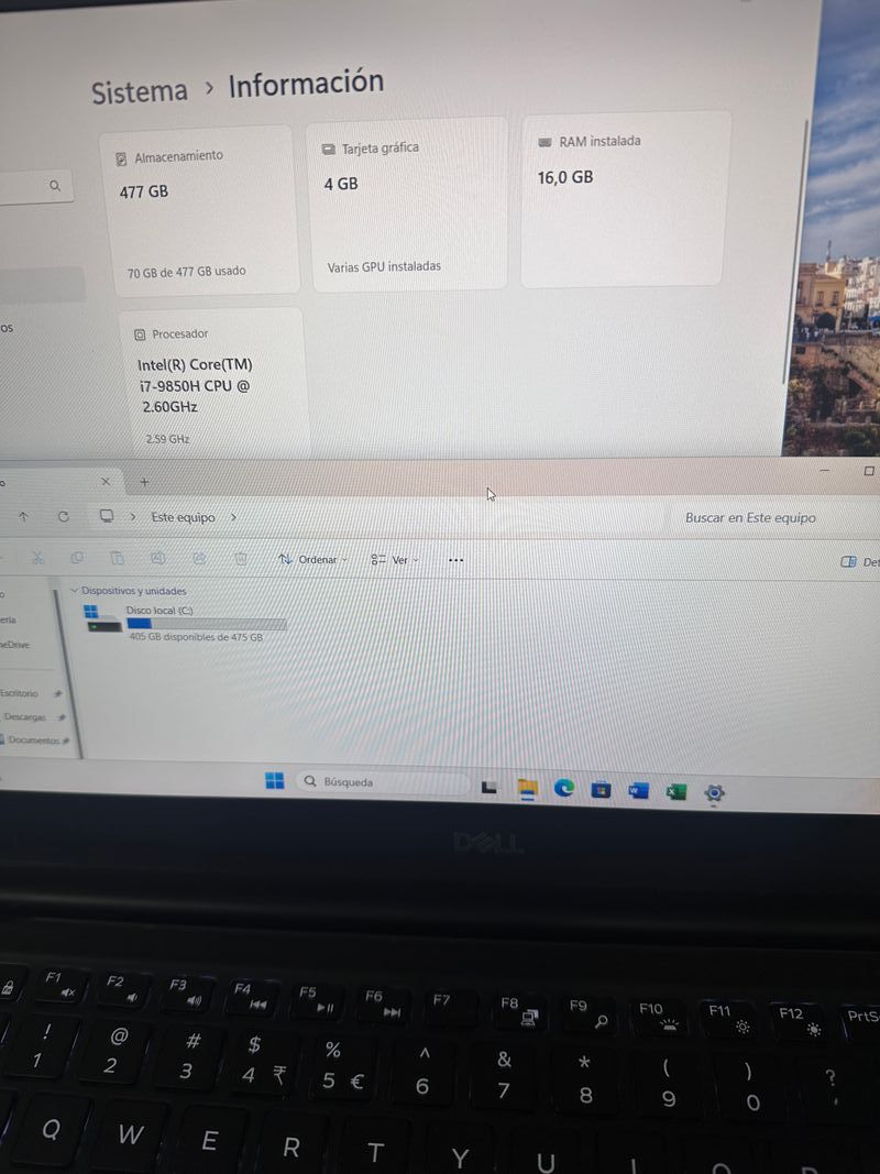 Dell precision 5540 8-16/256-512 /i7 9850/nvidia4g afbeelding 5