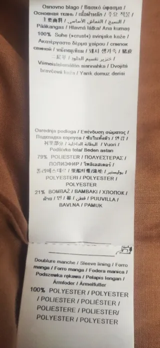 Cazadora Piel Biker Morgan Marrón Talla M