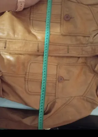 Cazadora cuero Stradivarius Talla S