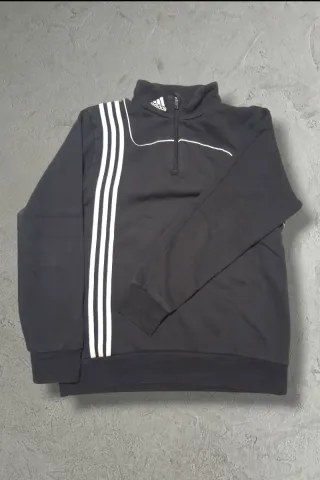 ADIDAS Sudadera Media Cremallera Diseño Asimétrico