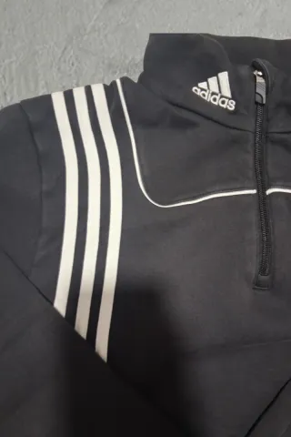 ADIDAS Sudadera Media Cremallera Diseño Asimétrico