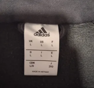 ADIDAS Sudadera Media Cremallera Diseño Asimétrico