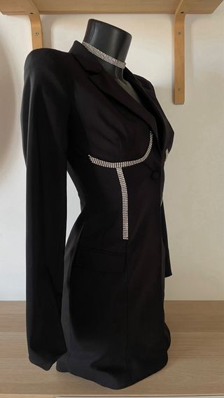 Abito blazer elegante con strass