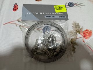 Kit Abrazaderas Metalicas 3m + 8 Cabezales