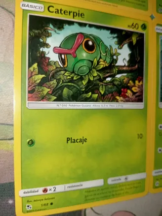 Lote 4 Cartas Pokémon Caterpie.