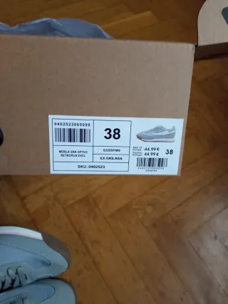 Zapatillas Fila Grises Talla 38 Nuevas