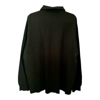 Polo Lacoste Negro Manga Larga Talla 6 (XL)