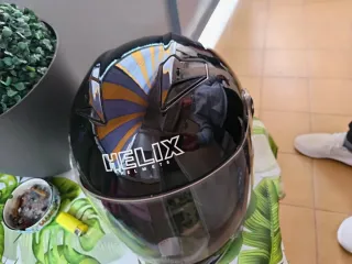 Casco de moto MUST negro talla SX