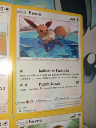 Lote 4 Cartas Pokémon Eevee