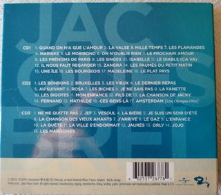 Cofanetto 3 CD J. Brel Les 50 Plus Belles Chansons
