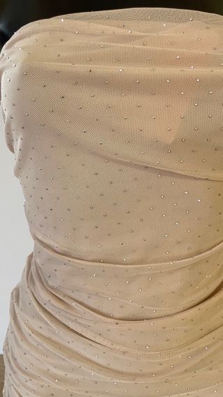 Abito corto con strass