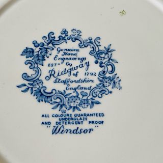 Juego 4 Platos Porcelana Inglesa Ridgway Windsor