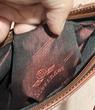 Bolso de cuero Alexander marrón