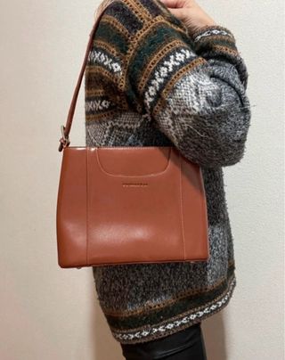 Bolso de cuero Alexander marrón