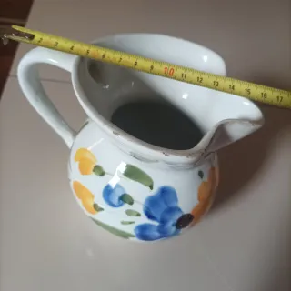 Brocca ceramica Laveno decorata fiori