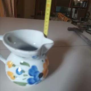 Brocca ceramica Laveno decorata fiori