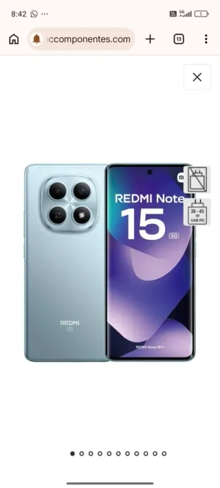 Xiaomi Redmi Note 15 5G 256GB Azul