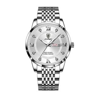 Reloj Elegante Hombre Plata