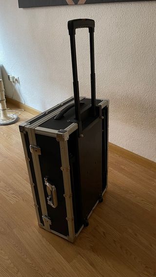 Camerino de maquillaje portátil con espejo