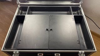 Camerino de maquillaje portátil con espejo