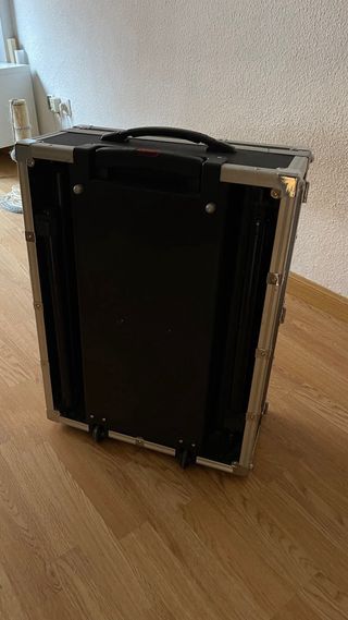 Camerino de maquillaje portátil con espejo