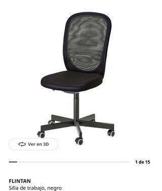 Silla de oficina FLINTAN negra