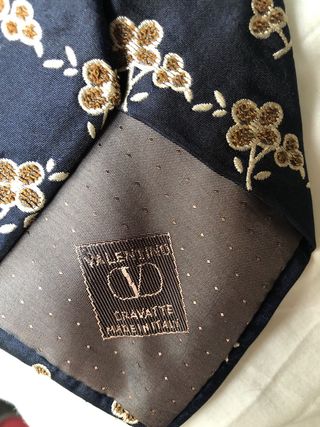 Cravatta Valentino Uomo Fantasia Floreale Blu Marr