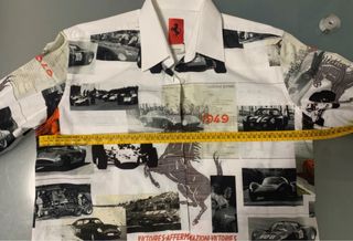 Camicia Ferrari donna fantasia auto