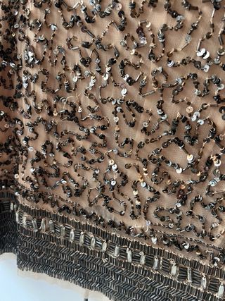 Minifalda Zara bordada.