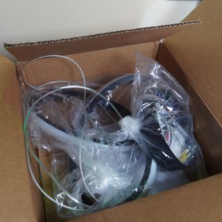 Lampadario moderno metallo e plastica