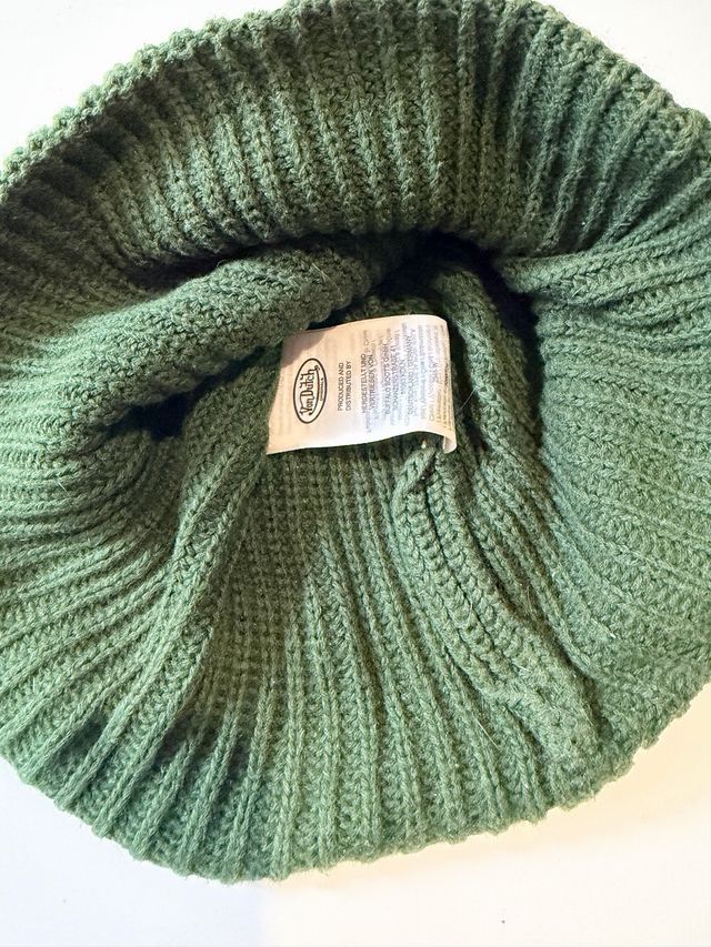 Boné Von Dutch verde tecido