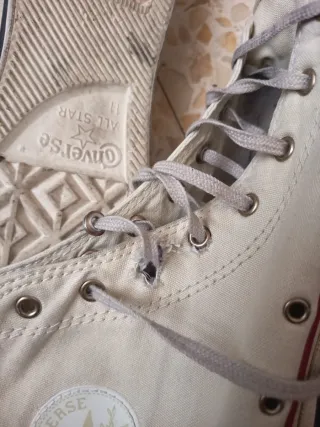 Botas Converse Hombre Beige/Blanco Talla 45