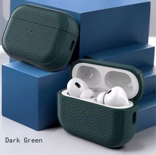 Funda AirPods Pro Piel Verde Oscuro