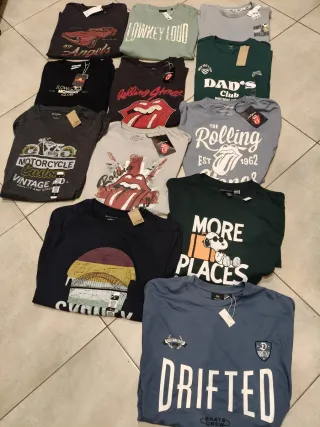 Lote 6 Camisetas Hombre Talla L Nuevas