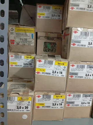Tornillos madera Marca WURTH liquidación