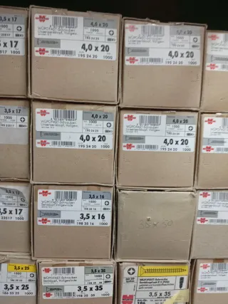 Tornillos madera Marca WURTH liquidación