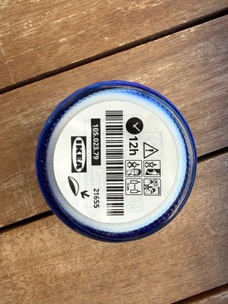 35 Velas de vidrio azul IKEA