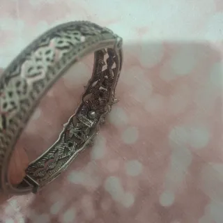 Bracciale donna con pietre blu e argento