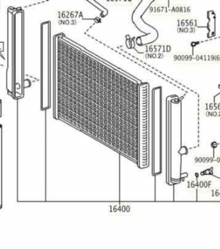 1640037290 RADIADOR AGUA TOYOTA PRIUS+