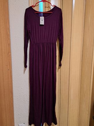 Lote 6 vestidos largos plateados