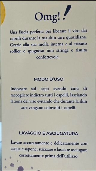 Fascia per capelli KIMAMA OMG!