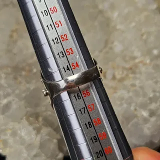 Anillo Plata 925 Esmeralda XL