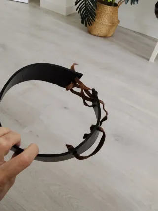 Cinturón piel medieval niño