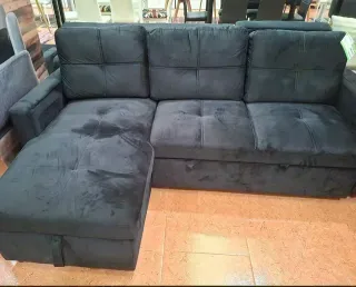 Sofá Chaise Longue Cama y Arcón NUEVO