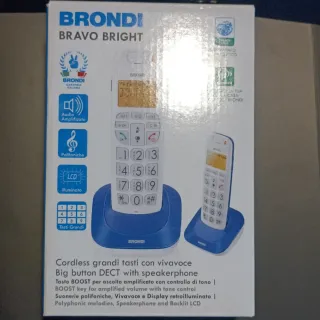 Telefono Cordless Brondi Bravo Bright Bianco