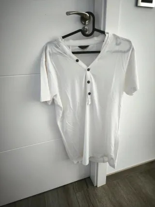 Camiseta blanca manga corta