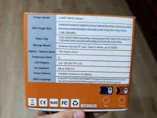 Cámara Digital Sumergible 1080P FHD NUEVA