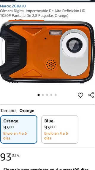 Cámara Digital Sumergible 1080P FHD NUEVA